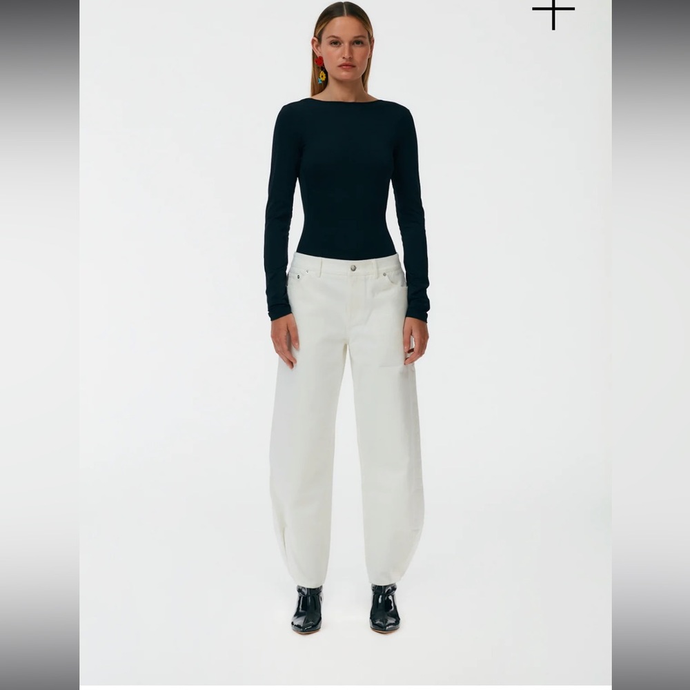 Tibi White Brancusi Jean - Long